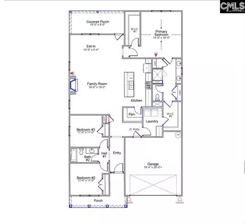 Floorplan - 103 Pemberton Dr, Elgin, SC 29045 photo 1 of 1