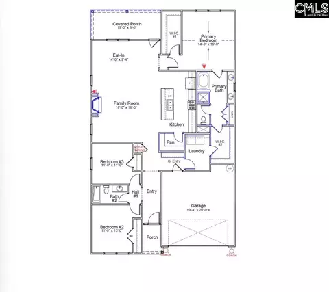 Floorplan - 107 Pemberton Dr, Elgin, SC 29045 photo 1 of 1
