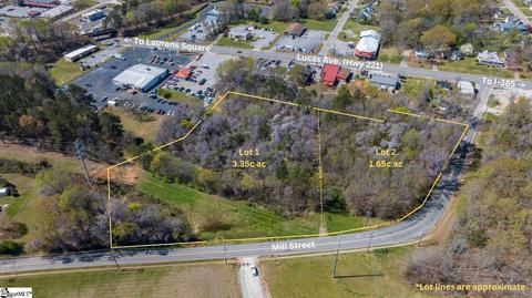 00 Mill Lots 1 And 2 St #LOT S 1 AND 2, Laurens, SC 29360