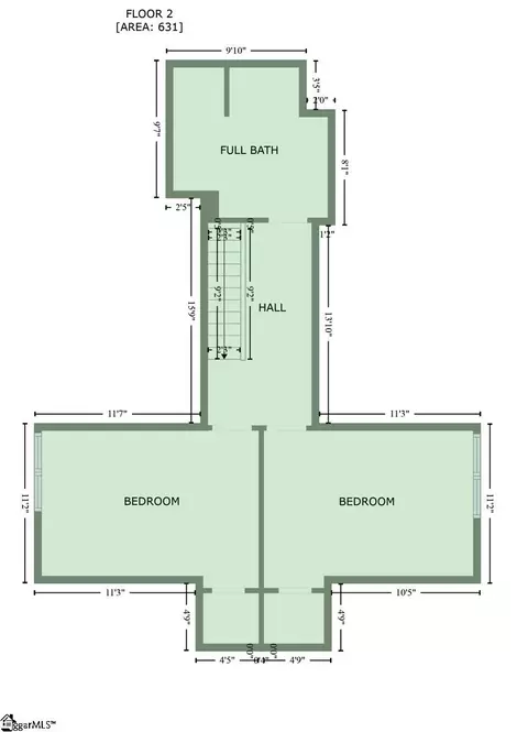 Floorplan - 411 W Frederick St, Gaffney, SC 29341 photo 2 of 2