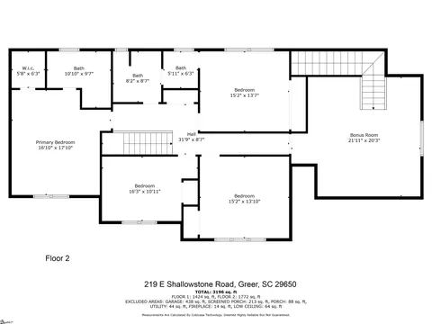 Floorplan - 219 E Shallowstone Rd, Greer, SC 29650 photo 2 of 2