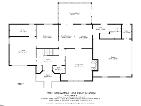 Floorplan - 219 E Shallowstone Rd, Greer, SC 29650 photo 1 of 2