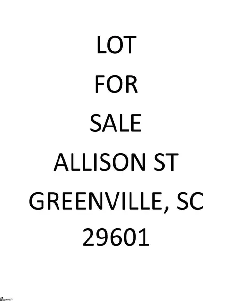 allison street LOT 1, Greenville, SC 29601