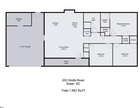 Floorplan - 203 Wolfe Rd, Greer, SC 29650 photo 1 of 1