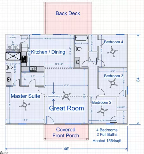 Floorplan - 112 Ledbetter Ln, Walhalla, SC 29691 photo 1 of 1