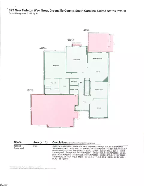 Floorplan - 322 New Tarleton Way, Greer, SC 29650 photo 2 of 2