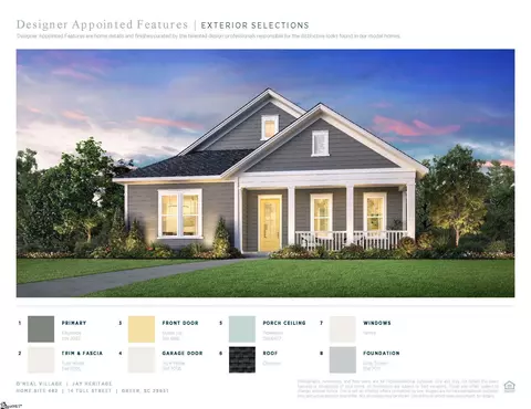 14 Tull St #LOT 482 JAY HERITAGE, Greer, SC 29651