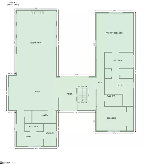 Floorplan - 141 Beechwood Dr, Greer, SC 29651 photo 1 of 2