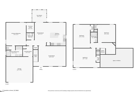 Floorplan - 12 Seaside Ln, Greer, SC 29650 photo 1 of 3