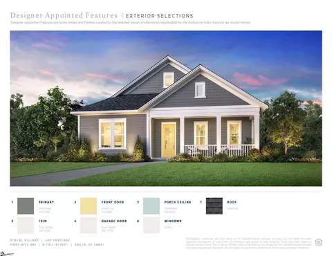 8 Tull St #LOT 485 JAY HERITAGE, Greer, SC 29651