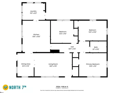 Floorplan - 559 Cooley Bridge Rd, Pelzer, SC 29669 photo 1 of 1