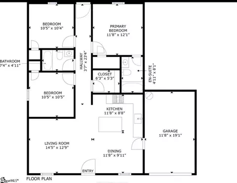 Floorplan - 126 Baswin Dr, Inman, SC 29349 photo 1 of 1