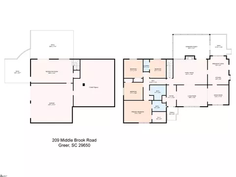 Floorplan - 209 Middlebrook Rd, Greer, SC 29650 photo 1 of 1