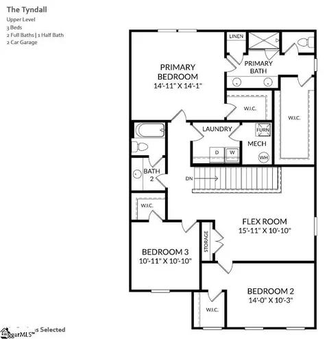 Floorplan - 1106 Berry Patch Dr, Lyman, SC 29365 photo 2 of 2