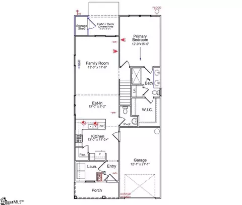 Floorplan - 128 Cotesworth St #LOT 309 TUCKER RIDGE, Pendleton, SC 29670 photo 1 of 2