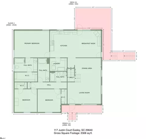 Floorplan - 117 Justin Ct, Easley, SC 29640 photo 2 of 7