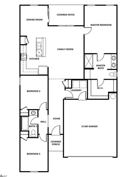 Floorplan - 1208 Crested Iris St, Moore, SC 29369 photo 1 of 1