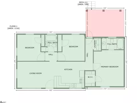Floorplan - 203 Phillips Ave, Easley, SC 29640 photo 1 of 2