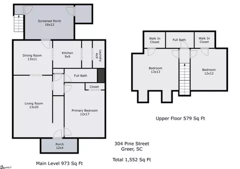 Floorplan - 304 Pine St, Greer, SC 29650 photo 1 of 1