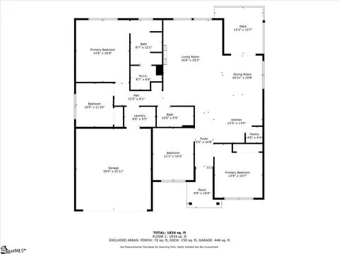 Floorplan - 204 Tot Howell Rd, Greer, SC 29651 photo 1 of 1