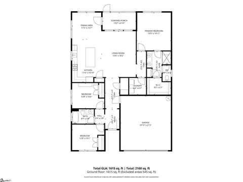 Floorplan - 209 Grassy Creek Way, Pendleton, SC 29670 photo 1 of 1