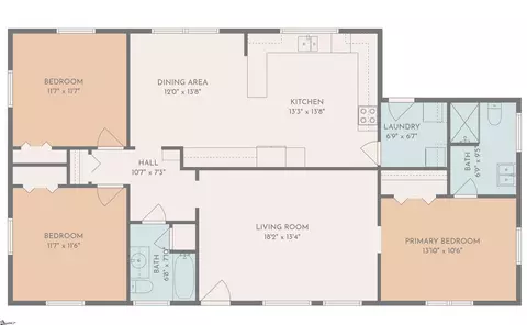 Floorplan - 37 Dendy St, Pelzer, SC 29669 photo 1 of 1