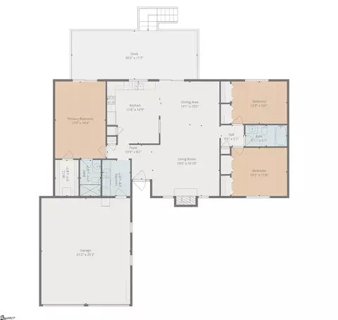 Floorplan - 203 Tarleton Way, Greer, SC 29650 photo 1 of 1