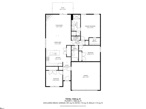 Floorplan - 76 Oak Edge Ln, Greer, SC 29651 photo 1 of 1