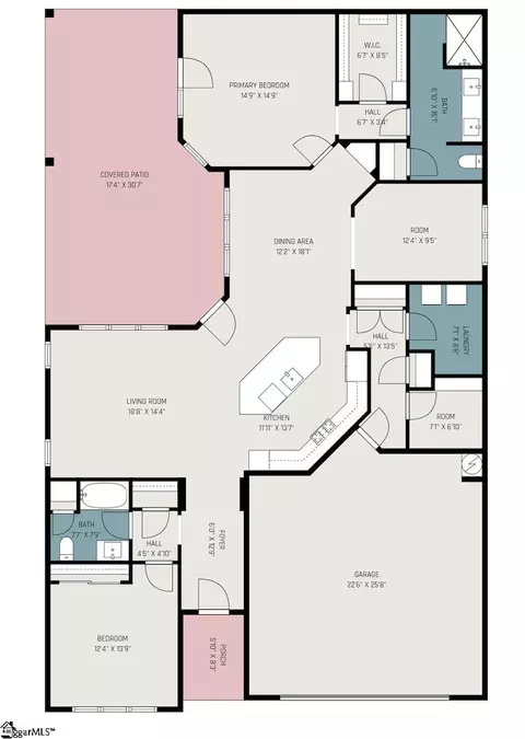 Floorplan - 616 Elexa Ct, Greer, SC 29650 photo 1 of 1
