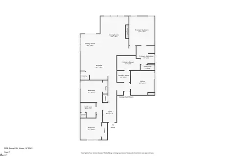 Floorplan - 2028 Bonsell Ct, Greer, SC 29651 photo 1 of 1
