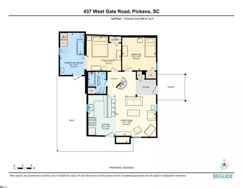Floorplan - 437 435 West Gate Rd, Pickens, SC 29671 photo 2 of 5