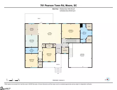 Floorplan - 761 Pearson Town Rd, Moore, SC 29369 photo 1 of 2