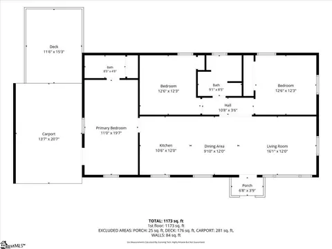 Floorplan - 14 Pine Ln, Williamston, SC 29697 photo 1 of 1