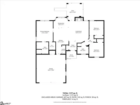 Floorplan - 529 Fox Hurst Ct, Moore, SC 29369 photo 1 of 1
