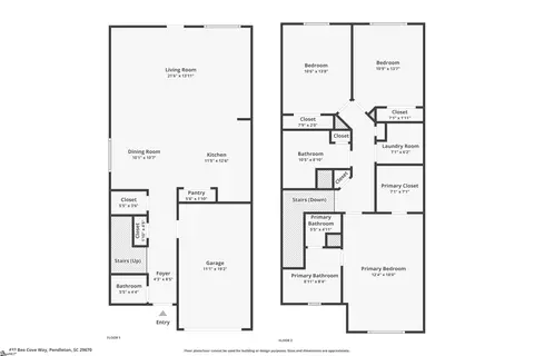 Floorplan - 432 Bee Cove Way, Pendleton, SC 29670 photo 3 of 3