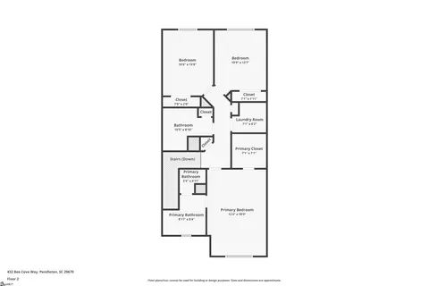 Floorplan - 432 Bee Cove Way, Pendleton, SC 29670 photo 2 of 3