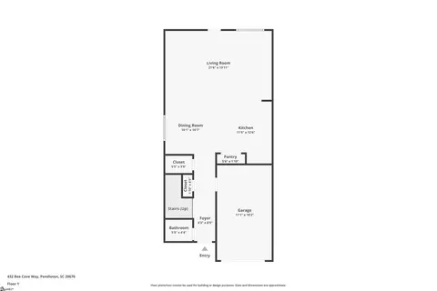Floorplan - 432 Bee Cove Way, Pendleton, SC 29670 photo 1 of 3