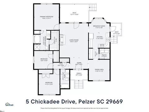 Floorplan - 5 Chickadee Dr, Pelzer, SC 29669 photo 1 of 1