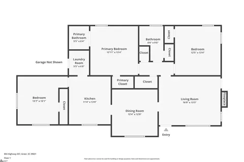 Floorplan - 904 Highway 357, Greer, SC 29651 photo 2 of 2