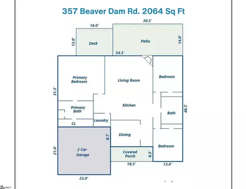 Floorplan - 357 Beaver Dam Rd, Gaffney, SC 29341 photo 1 of 1