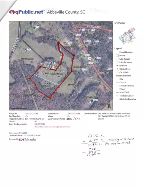 001 Twin Creeks Dr, Donalds, SC 29638
