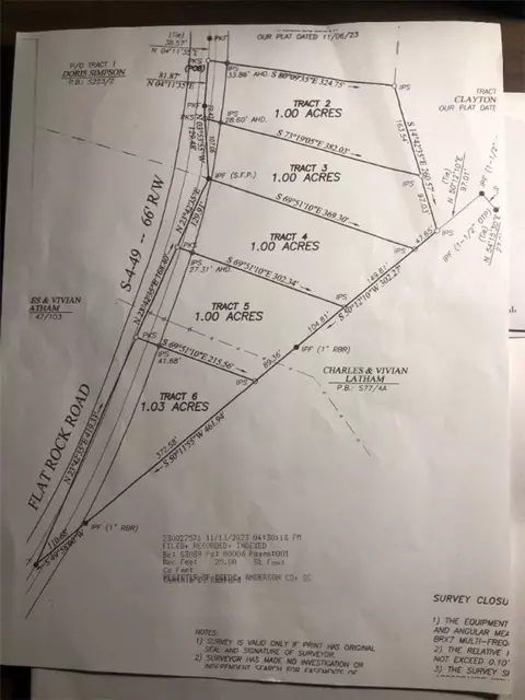 00 Flat Rock Rd, Iva, SC 29655