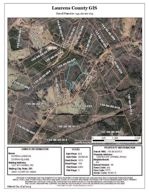 1209 Mount Carmel Rd, Gray Court, SC 29645