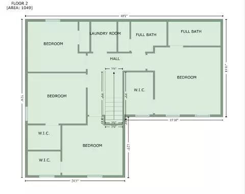 Floorplan - 155 Queens Mill Ct, Pendleton, SC 29670 photo 2 of 2