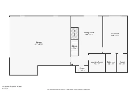 Floorplan - 204 Lakeside Dr, Walhalla, SC 29691 photo 3 of 3