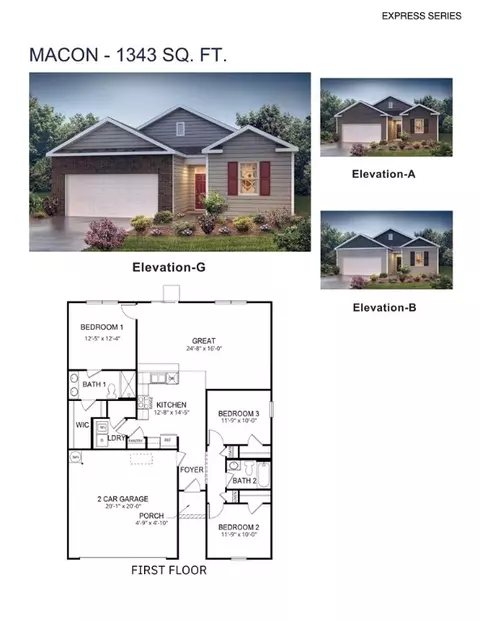 Floorplan - 409 Caprock Ct, Seneca, SC 29678 photo 1 of 1
