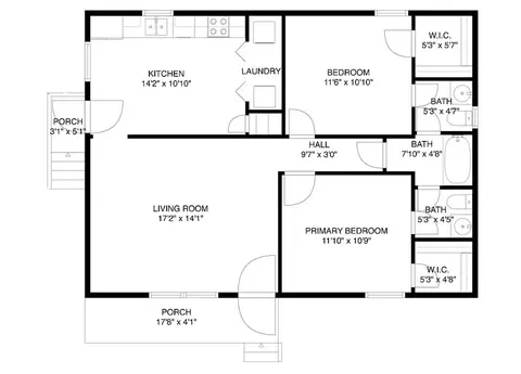 Floorplan - 17 Dendy St # A, Pelzer, SC 29669 photo 1 of 1