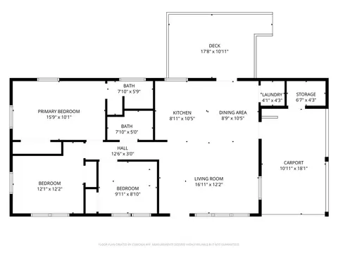Floorplan - 236 Clardy Rd, Pelzer, SC 29669 photo 1 of 1