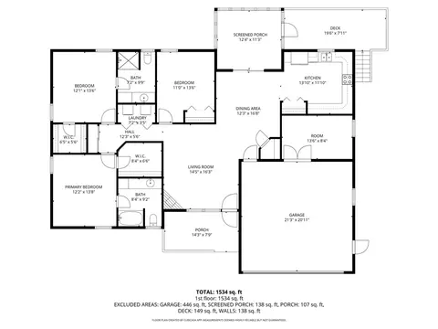 Floorplan - 305 Wildwood Rd, Walhalla, SC 29691 photo 1 of 1