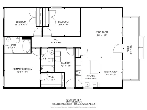 Floorplan - 109 Ledbetter Ln, Walhalla, SC 29691 photo 1 of 1
